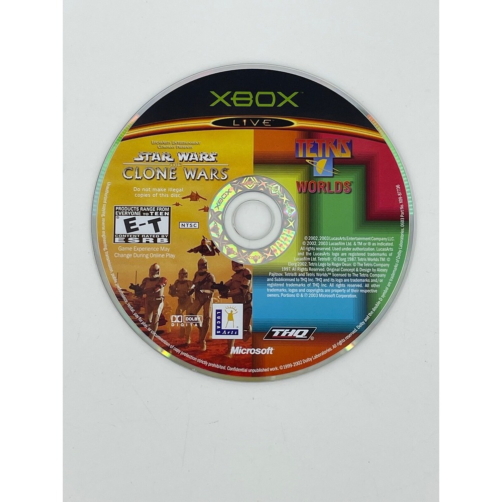 Star‎ Wars: The Clone Wars/Tetris Worlds (Microsoft Xbox, 2003) - Picture 6 of 8